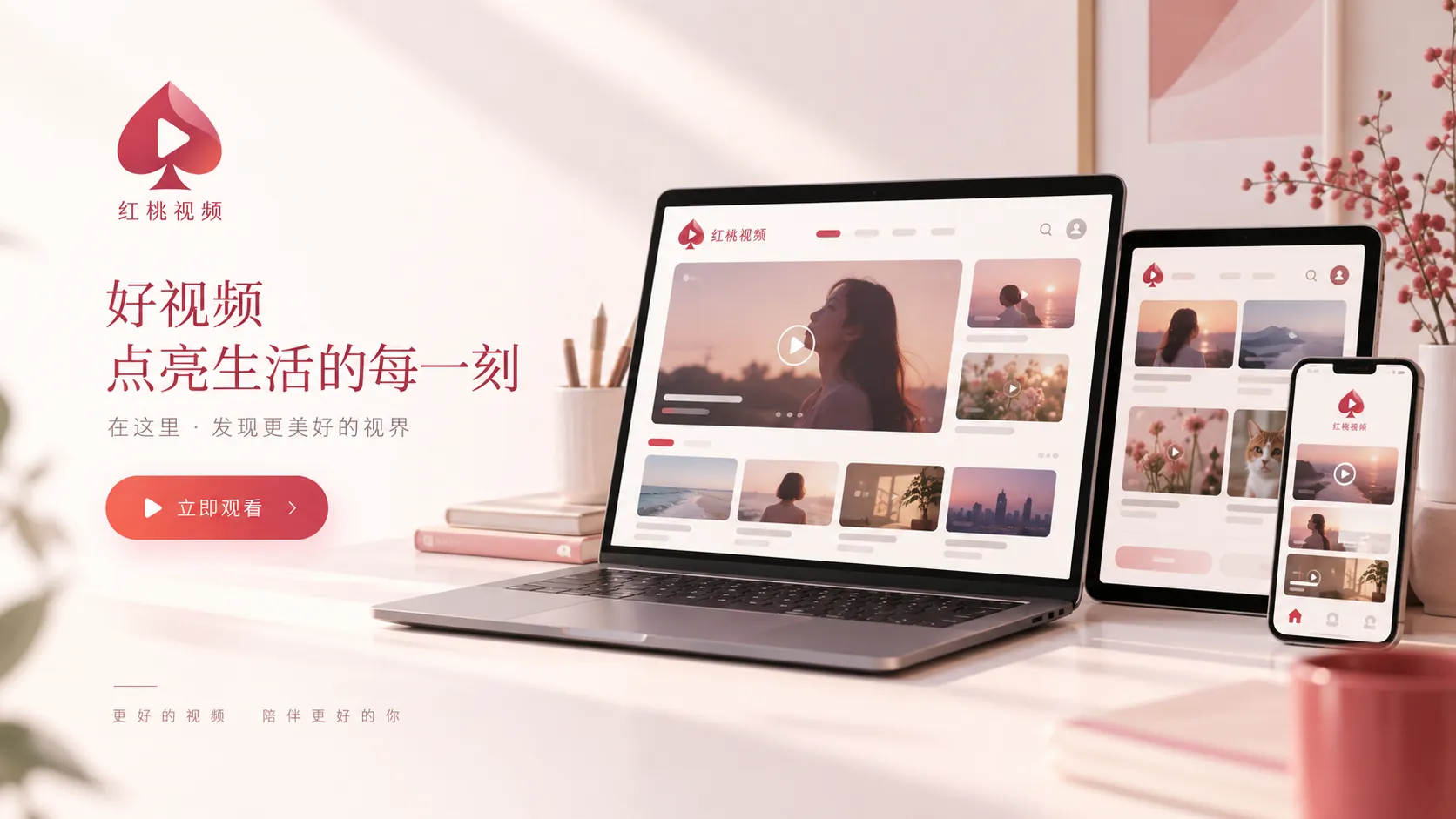红桃视频首页访问与多端使用引导