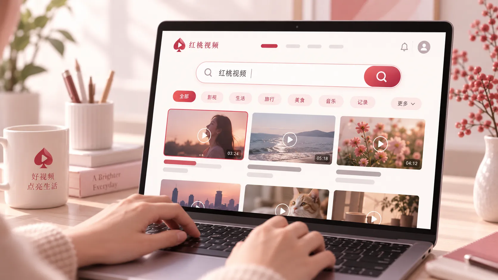 红桃视频站内搜索与页面查找